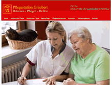 Tablet Screenshot of pflegestation-graubert.de